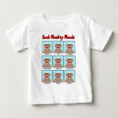 Sock Monkey Moods Infant's T-Shirt (Voorkant)