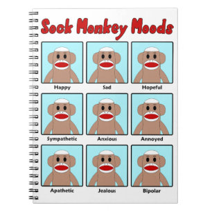 Sock Monkey Moods Notitieboek