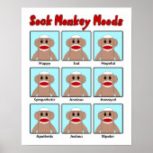 Sock Monkey Moods Poster (Voorkant)
