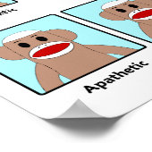 Sock Monkey Moods Poster (Hoek)