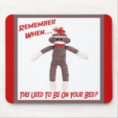 Sock Monkey Mousepad Muismat (Voorkant)