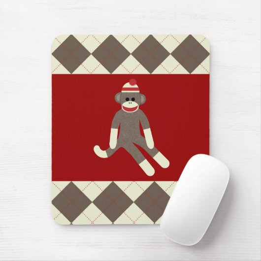 Sock Monkey-Muismat Muismat (Met muis)