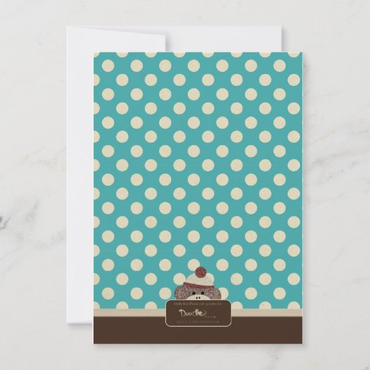 Sock Monkey nodiging-Draai één! Kaart (Achterkant)