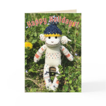 Sock Monkey - Nordic Christmas Kaarten