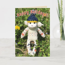Sock Monkey - Nordic Christmas Kaarten