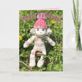 Sock Monkey - Nordic Christmas Kaarten (Voorkant)
