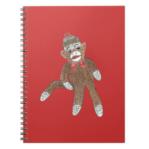 Sock Monkey-Notitieboek Notitieboek