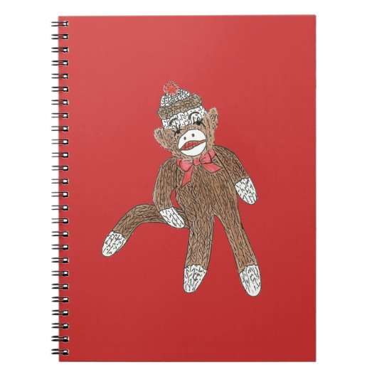 Sock Monkey-Notitieboek Notitieboek (Voorkant)