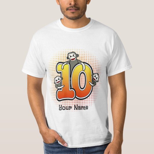 Sock Monkey Nummer 10 T-shirt (Voorkant)