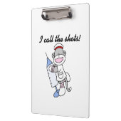 Sock Monkey Nurse I Call the Shots Klembord (Links)