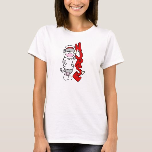 Sock Monkey Nurse T-shirts en geschenken (Voorkant)