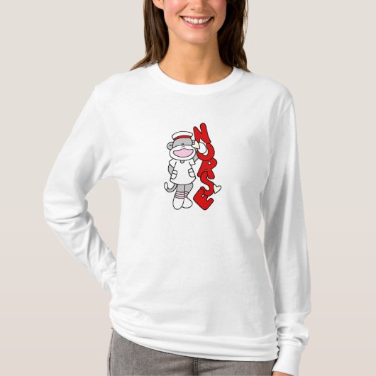 Sock Monkey Nurse T-shirts en geschenken (Voorkant)