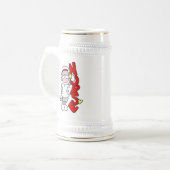 Sock Monkey Nurse T-shirts en geschenken Bierpul (Voorkant links)