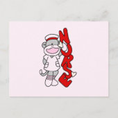 Sock Monkey Nurse T-shirts en geschenken Briefkaart (Voorkant)