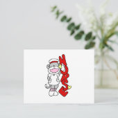 Sock Monkey Nurse T-shirts en geschenken Briefkaart (Staand voorkant)