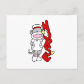 Sock Monkey Nurse T-shirts en geschenken Briefkaart (Voorkant)