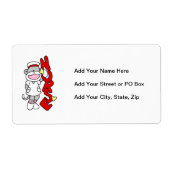 Sock Monkey Nurse T-shirts en geschenken Etiket (Voorkant)