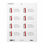 Sock Monkey Nurse T-shirts en geschenken Etiket (Full Sheet)