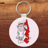 Sock Monkey Nurse T-shirts en geschenken Sleutelhanger (Voorkant)