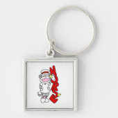 Sock Monkey Nurse T-shirts en geschenken Sleutelhanger (Voorkant)