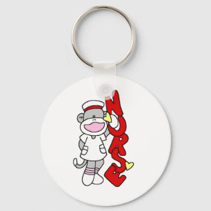 Sock Monkey Nurse T-shirts en geschenken Sleutelhanger