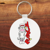 Sock Monkey Nurse T-shirts en geschenken Sleutelhanger (Voorkant)