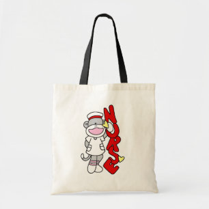 Sock Monkey Nurse T-shirts en geschenken Tote Bag