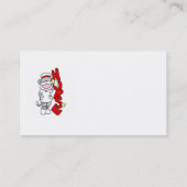 Sock Monkey Nurse T-shirts en geschenken Visitekaartje (Achterkant)