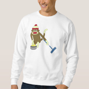 Sock Monkey Olympisch Curling Trui