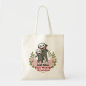 Sock Monkey Oma canvas tas (Voorkant)