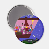 Sock Monkey ook Magneet (Voorkant / Achterkant)