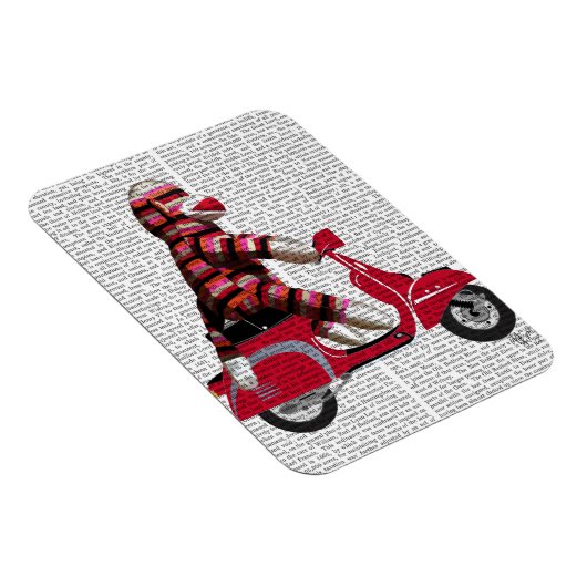 Sock Monkey op brommer Magneet (Rechterzijde)