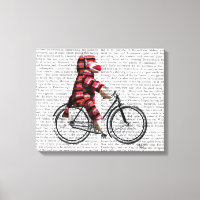 Sock Monkey op fiets
