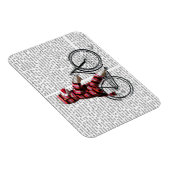 Sock Monkey op fiets Magneet (Rechterzijde)