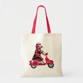 Sock Monkey op Red Moped Tote Bag (Voorkant)
