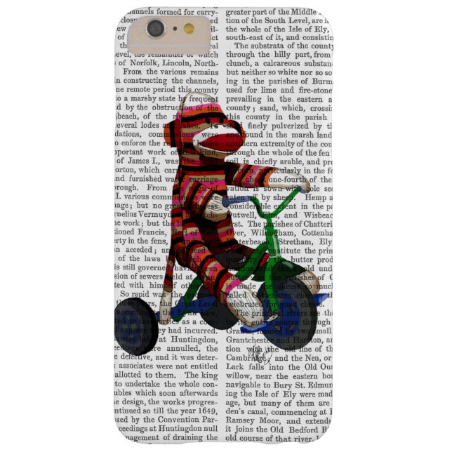 Sock Monkey op Tricycle Case-Mate iPhone Case (Achterkant)
