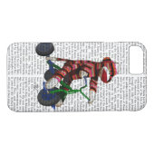 Sock Monkey op Tricycle Case-Mate iPhone Case (Achterkant (Horizontaal))