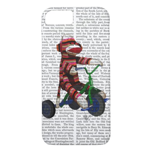 Sock Monkey op Tricycle Case-Mate iPhone Case (Achterkant)