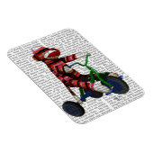 Sock Monkey op Tricycle Magneet (Rechterzijde)