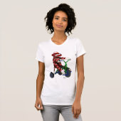 Sock Monkey op Tricycle T-shirt (Voorkant volledig)