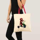 Sock Monkey op Tricycle Tote Bag (Voorkant (product))