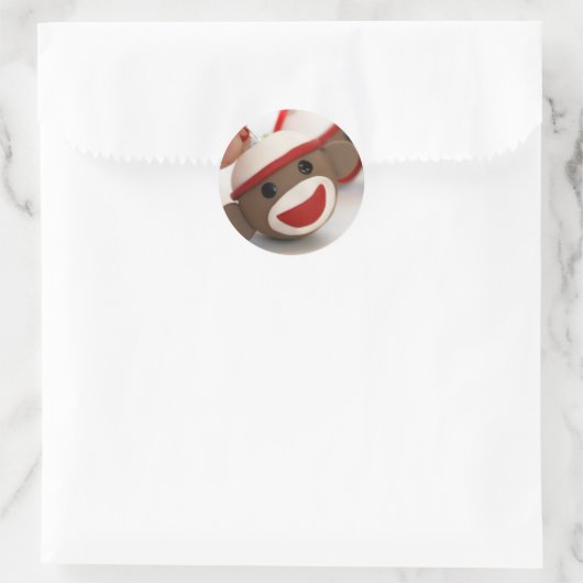 Sock Monkey Ornament Sticker (Tas)