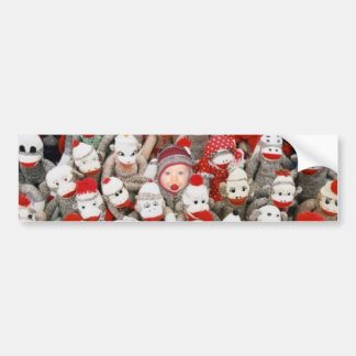 Sock Monkey Party Bumpersticker