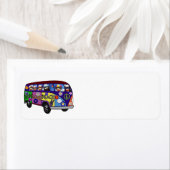 Sock Monkey Peace Bus  Etiket (Insitu)