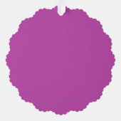 Sock Monkey Peace Bus Paper Ornament Card (Achterkant)