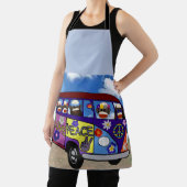 Sock Monkey Peace Bus  Schort (Insitu)