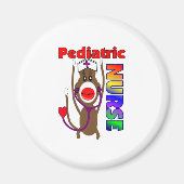 Sock Monkey Pediatrische Verpleegkundige Gifts Magneet (Voorkant)