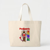 Sock Monkey Pediatrische verpleegkundigen Gifts Grote Tote Bag (Voorkant)