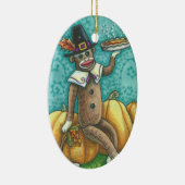 SOCK MONKEY PILGRIM, HOLIDAY THANKSGIVING ORNAMENT (Rechts)