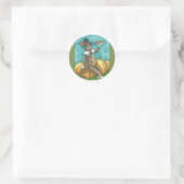 SOCK MONKEY PILGRIM THANKSGIVING STICKER SHEET RAN (Tas)